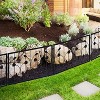 TROPOW Decorative Garden Fence, Outdoor 23.6in (H) x 7.9ft (L) Rustproof Landscape Iron Wire Border, No Dig Fencing Animals Barrier,Black - 3 of 4