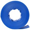 Syemin Drip Irrigation 100Ft Heavy Duty Reinforced Pool Backwash Hose for Swimming Drain Pools Water Discharge with Aluminum Camlock, Blue, 2"*2"*2" - 2 of 4