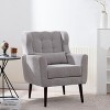 NicBex Comfy Accent Chair Modern Upholstered Chenille Armchair with Wood Legs Soft Lazy Sofa Chair for Bedroom,Living Room - 4 of 4