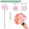 Unique Bargains Artificial Chrysanthemum Ball Flowers Real Touch 11 Inch 12 Pcs - 3 of 4