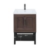 Lyngins Bathroom Vanity with Sink & Aluminum Gunmetal Faucet, Freestanding Bathroom Cabinet with Storage Doors & Open Iron Shelf for Outdoor-Ready - 4 of 4