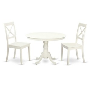 Round Kitchen Dining Table Set - 5 Piece Dinette Table & Chairs - Modern Design - 1 of 4