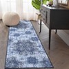 Vintage Machine Washable Area Rug Non Slip Soft Low Pile Rug Distressed Printed Rug Stain Resistant Non Shedding Ultra Thin Carpet - 2 of 4