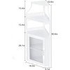Corner Wine Bar Cabinet with Removable Rack & Adjustable Shelves, 50-Bottle Capacity, LED Lighting Option (Standard/LED) - 3 of 4