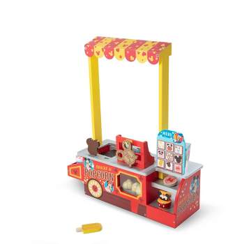 Melissa & Doug Disney Snacks & Popcorn Wooden Pretend Play Food Counter – 33pc