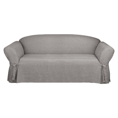 Mason Basket Weave Sofa Slipcover Gray - Sure Fit