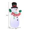 Mr. Christmas 10 ft. Outdoor Lit Inflatable - Merry Snowman - 3 of 4