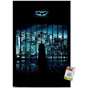 Trends International DC Comics - The Dark Knight - Batman View Of The City Unframed Wall Poster Prints - 1 of 4
