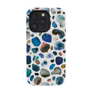 Ninola Design Watercolor Stains Blue GoldSnap iPhone Case - Society6 - 1 of 1