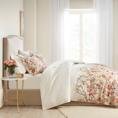 Mariana Full/Queen Multicolor Cotton Floral Duvet Cover Set
