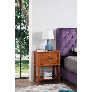 VYNXARIA Sleek Nightstand For Modern Spaces£¬Perfect for Small Spaces£¬Oak - 1 of 4