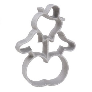 O'Creme Cast-Aluminum Rosette Iron Mold, Snowman - 1 of 3