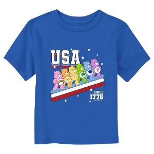 Care Bears Fourth of July USA 1776 Rainbow T-Shirt - 1 of 3
