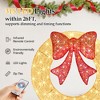 ChicFurnit Wreaths 35in Christmas Wreath Decoration Festive Bow Ornament for Home Door and Holiday Wall Display, Gold, 35.43"*3.5"*35.43" - 4 of 4