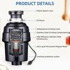 Sliver Garbage Disposal - Ultra-Quiet Food Waste Disposer with EZ Mount Flange, Continuous Feed for Kitchen Sinks - 4 of 4