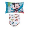 Disney Mickey Mouse Fun Starts Here 2 Piece Toddler Sheet Set - Fitted Bottom Sheet, and Reversible Pillowcase - image 4 of 4