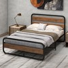 Costway Metal Bed Frame Arc Platform Headboard Footboard Mattress Foundation Black - image 2 of 4