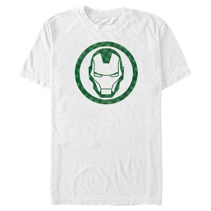Men's Marvel St. Patrick's Day Lucky Iron Man Mask T-Shirt - 1 of 4
