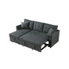 L-Shaped Reversible Sectional Sofa Bed with Pull-Out Sleeper & USB - 2 of 3