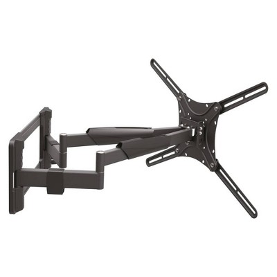 Barkan 13 - 90" Full Motion - 4 Movement Long Dual Arm Premium Flat / Curved TV Wall Mount Black