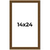 PosterPalooza | Flat Gold Picture Frame - UV Acrylic, Foam Board Backing, Hanging Hardware - 2 of 4