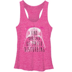 Women's Star Wars Lack of Faith Racerback Tank Top - 1 of 3