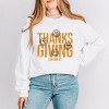 S.W.Smiley Thanksgiving Distressed - Women's Graphic Sweatshirt - 3 of 4