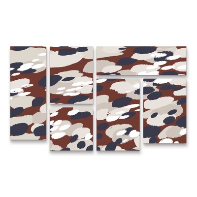 Trademark Fine Art Treechild Berry Pattern Square 3 Piece Panel Set Art