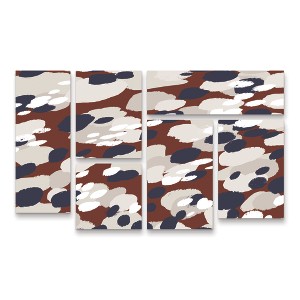 Trademark Fine Art Treechild Berry Pattern Square 3 Piece Panel Set Art - 1 of 3