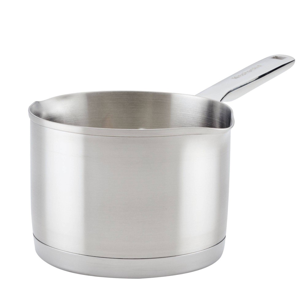 Photos - Pan KitchenAid Stainless Steel 3-Ply Base 1.5qt Open Saucepan with Spouts 