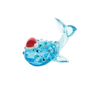 Gallerie II Whale w/Santa Hat Figurine - 1 of 3