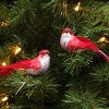 Northlight Set of 12 Red and White Bird Christmas Ornaments 4.25" - 2 of 2