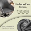 DOMETOUR Velvet Office Desk Chair, Modern Home Desk Chair with Wheels , Vanity Chairs for Living Room, Bedroom,Study Room - 4 of 4