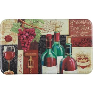 J&V TEXTILES 18" x 30" Oil & Stain Resistant Anti-Fatigue Floor Mat (Favorite Reds) - 1 of 4