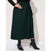 Coolmee Womens Plus Size Maxi Skirt Long Shirring Pleated Skirts Elastic High Waisted A Line Skirts - 4 of 4