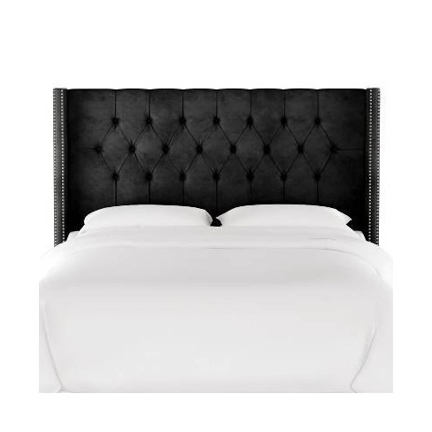 Black headboard 2024 with diamonds