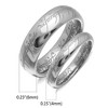 Ginger Lyne Tungsten Wedding Band for Men or Women Lords One Ring of Power Silver 6mm or 4mm - 4 of 4