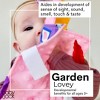 Baby Jack The Learning Lovey Garden Flower Bees and Butterflies Sensory Crinkle Tag Toy 8" x 8" - 3 of 4