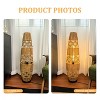 Rustic Boho Hand-Woven Free Standing Floor Lamp Corner Night Light with 3 Colors - 4 of 4