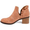 Journee Collection Womens Lennie Slip On Stacked Heel Booties - 2 of 4