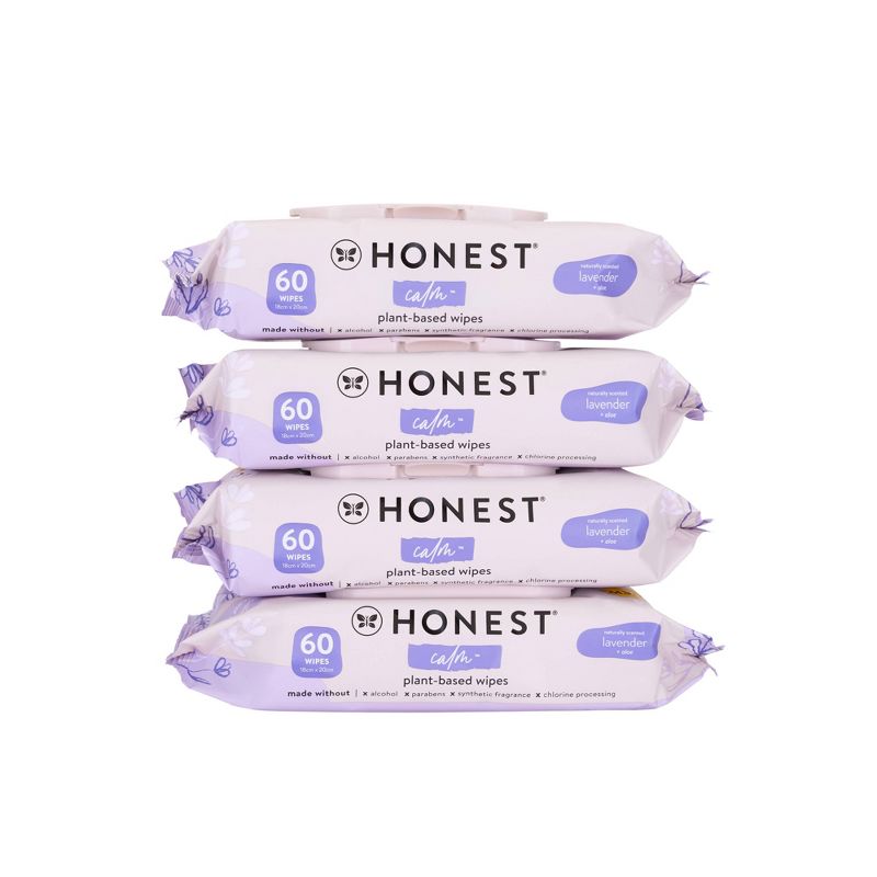 The Honest Company Calm + Cleanse Plant-Based Baby Wipes - Lavender, 4 of 7