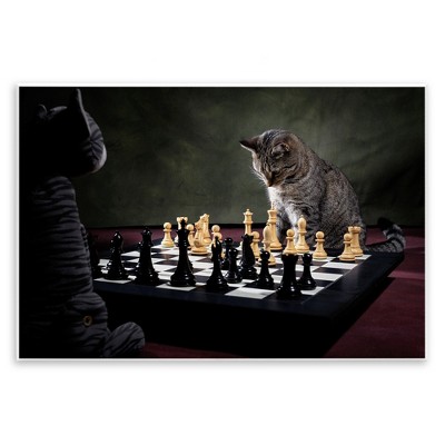Stupell Industries Cats Playing Chess Wall Plaque Art