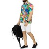 HAPPY BAY Mens Hawaiian Short Sleeve Button Down Shirt Floral Shirt Men Casual Holiday Summer Party Caribbean Shirts for Men Funny - 3 of 4