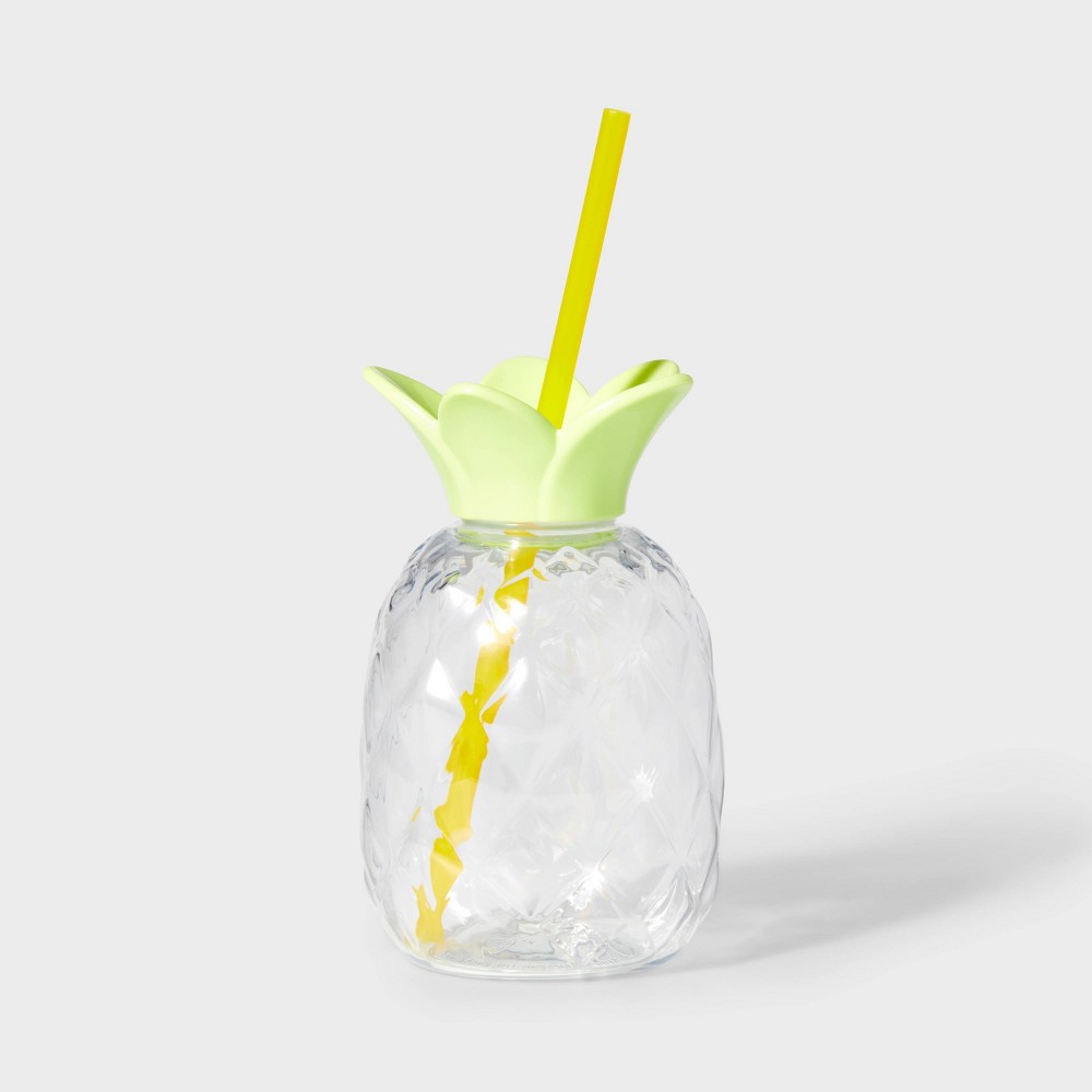 Photos - Glass Figural 20oz Tumbler Pineapple - Sun Squad™