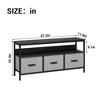 55" Media Console with Storage - Modern TV Stand with Drawers & Shelves for Living Room & Bedroom - 3 of 4