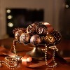 Aoibox 16pcs Bronze Copper Brown Gold Shatterproof Fall Christmas Tree Ornaments 2.36 Inch Hanging Balls Autumn Thanksgiving Decor - 4 of 4