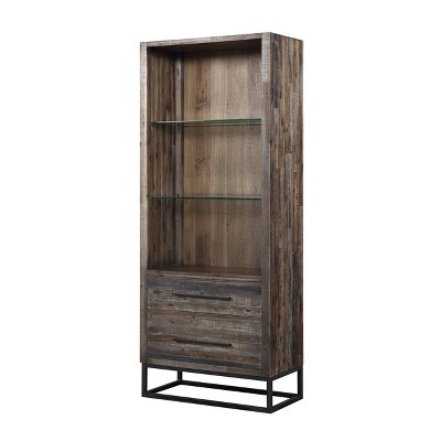 rustic bookshelf target