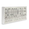 Stupell Industries Planked Style Bathroom Rules, 24" x 10" - 3 of 4