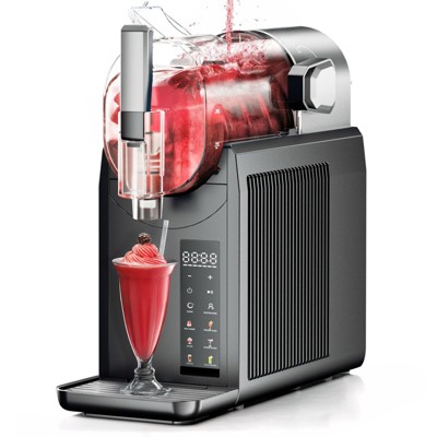Teendow Slushie machine No Ice Needed 68oz, Frozen Drink Maker for Home & Parties, 6 Presets, LED Screen, Rapid Chill, Self-Cleaning,Low Noise