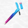 Unique Bargains Portable Foldable 3 in1 Eyebrow Shaping Tool Blue Gradient Rose Red 1 Pc - 2 of 4
